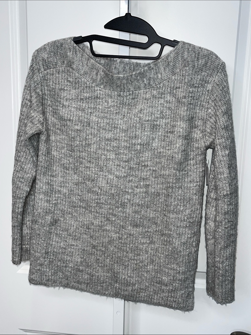 Leith Gray Scoop Neck Knit Sweater XXS